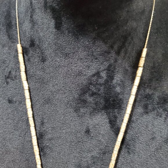 Bohemian Long Gold Finish Square Shape Design Pendant Necklace - Picture 3 of 6